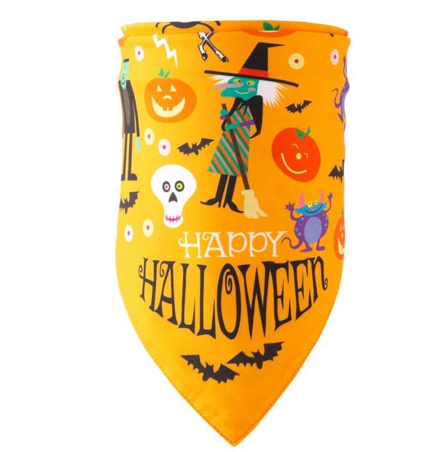 Pet Dog Bandana Set – Halloween & Christmas Scarf for Dogs & Cats