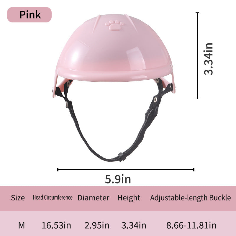 Pet Motorcycle Helmet – Outdoor Sport Headwear for Dogs & Cats