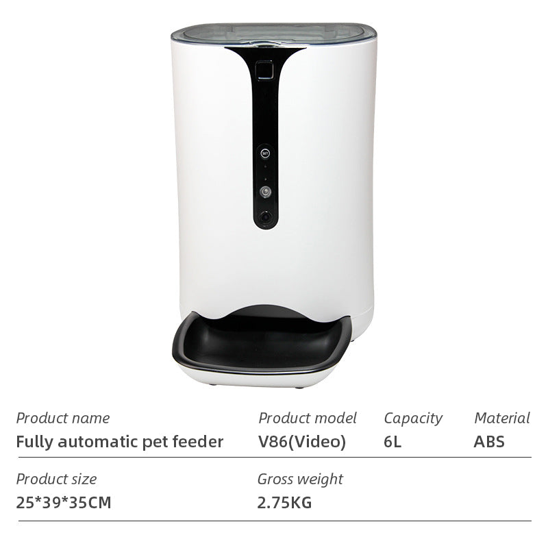 WiFi Smart Automatic Pet Feeder – App-Controlled Dog & Cat Food Dispenser