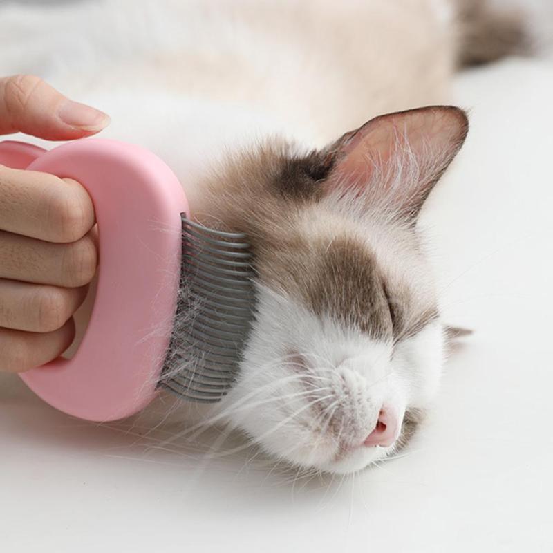 Pet Massager & Deshedding Shell Comb – Grooming Tool for Dogs & Cats