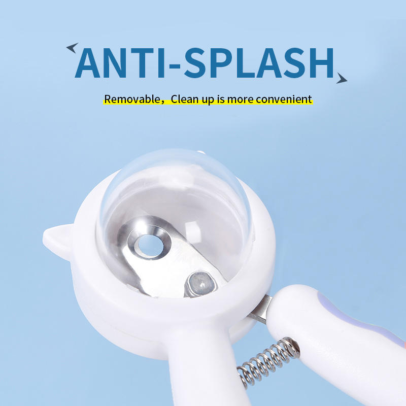 Stainless Steel Pet Nail Clipper – Splash-Proof Cat & Dog Claw Trimmer