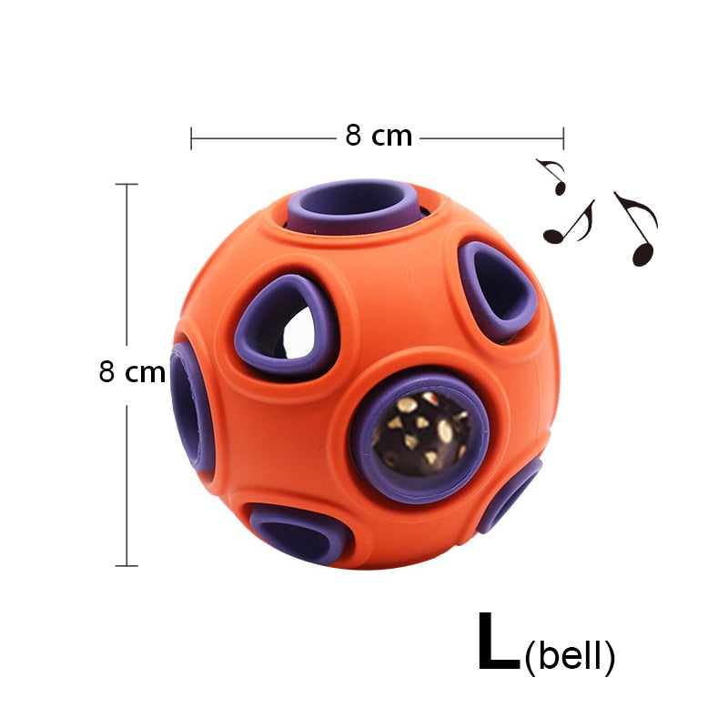 Interactive Rubber Dog Ball Toy – Food Dispensing Chew Toy for Dogs