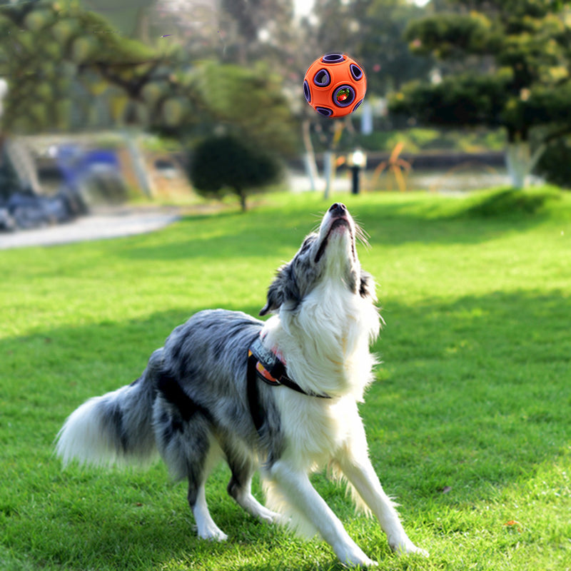 Interactive Rubber Dog Ball Toy – Food Dispensing Chew Toy for Dogs