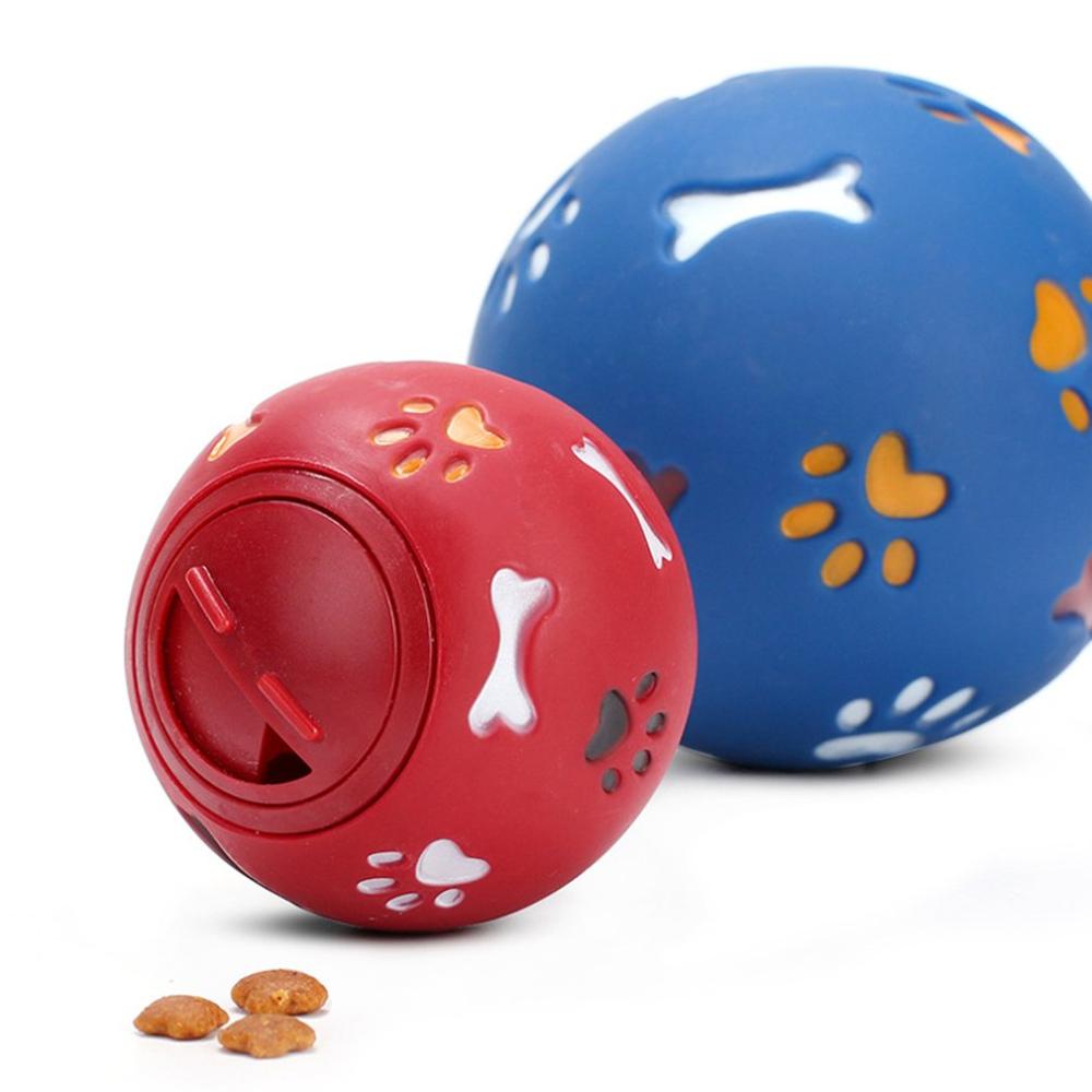 IQ Food Dispensing Dog Ball – Bite-Resistant Rubber Tooth Cleaning Toy