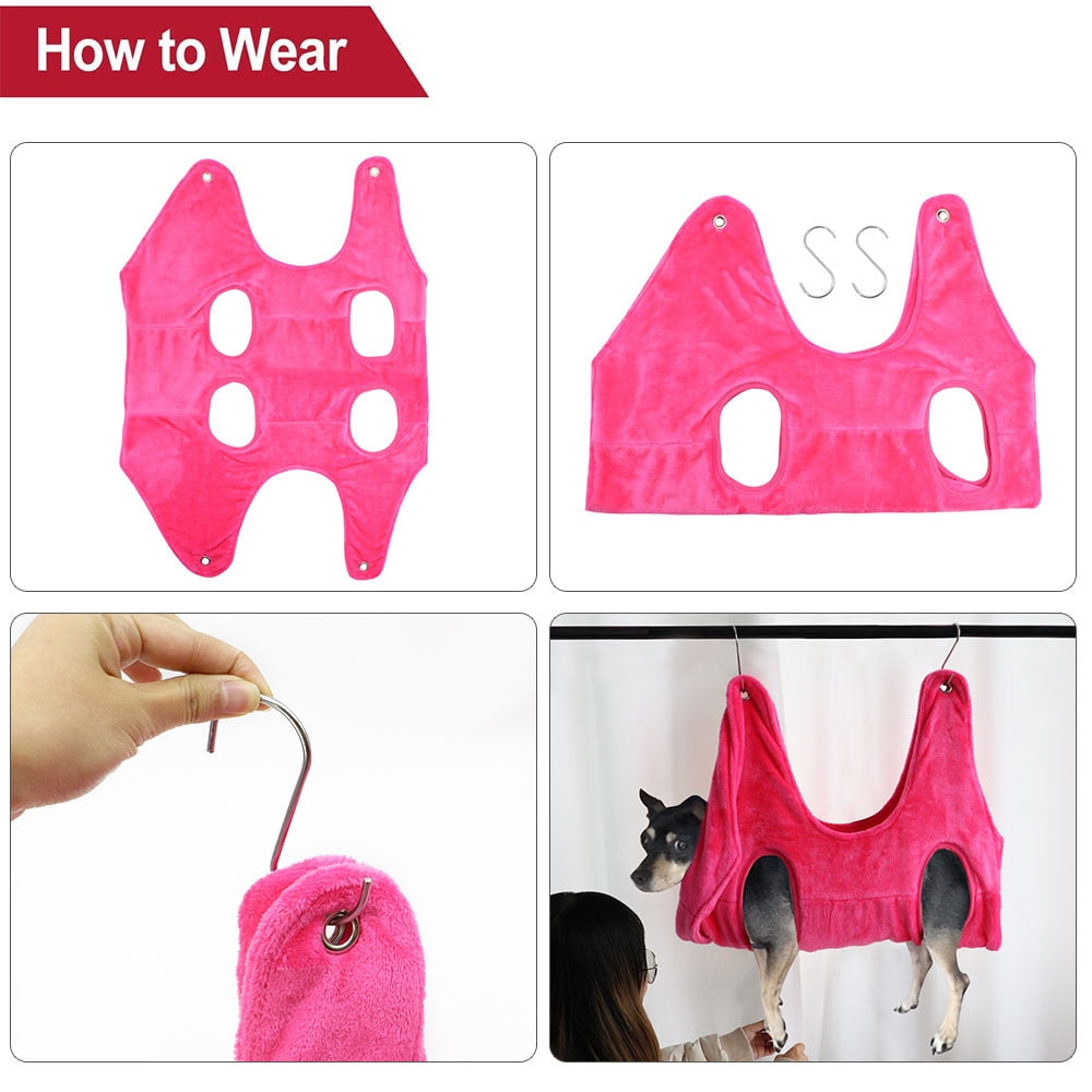 Pet Grooming Hammock – Cat & Dog Nail Trimming Restraint Bag