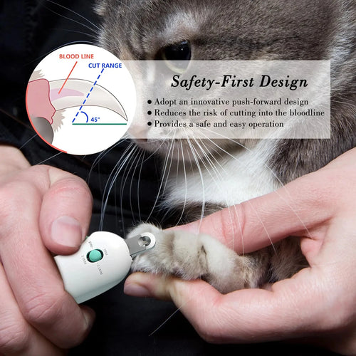 Adjustable Safety Cat Nail Clipper – Professional Over-Cut Prevention Grooming Tool