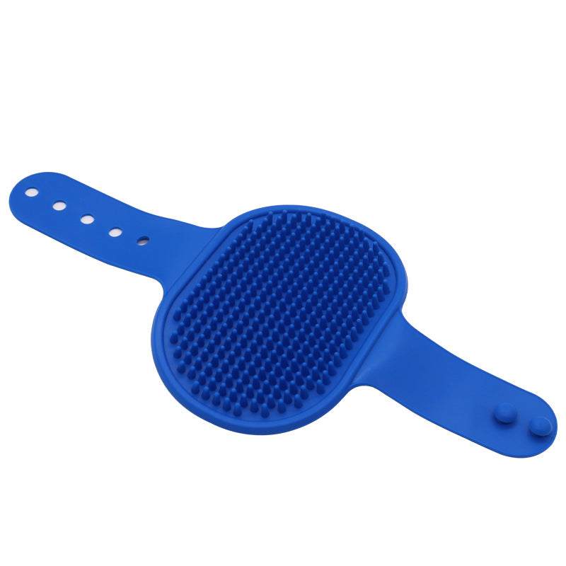 Silicone Pet Bath Brush – Soft Rubber Dog & Cat Grooming Massage Comb