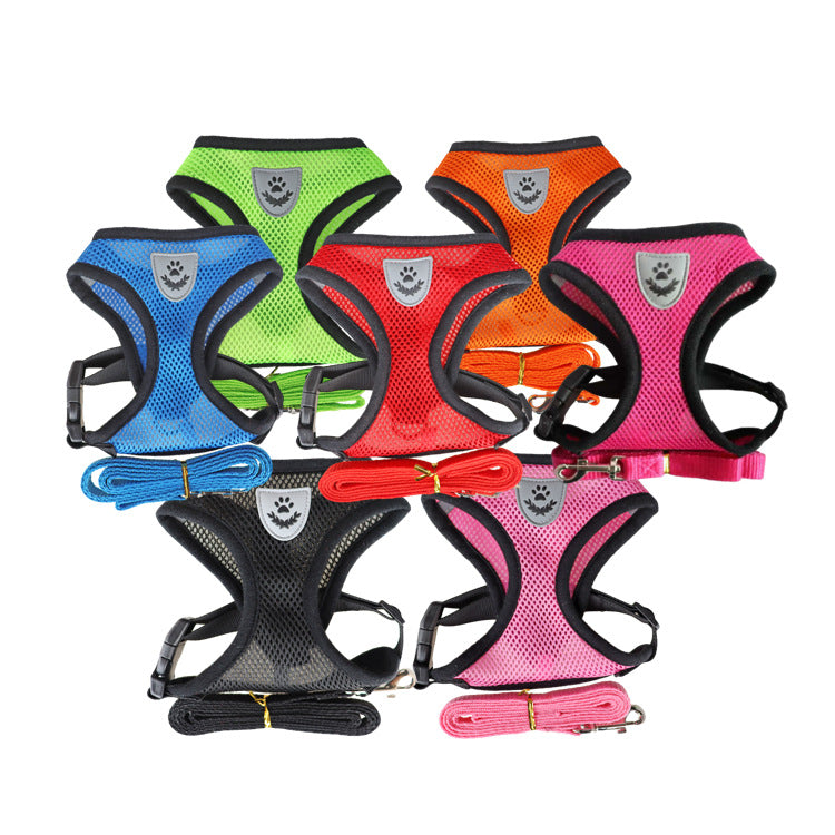 Rope Dog Chest Harness – Adjustable Undershirt Style Walking Vest