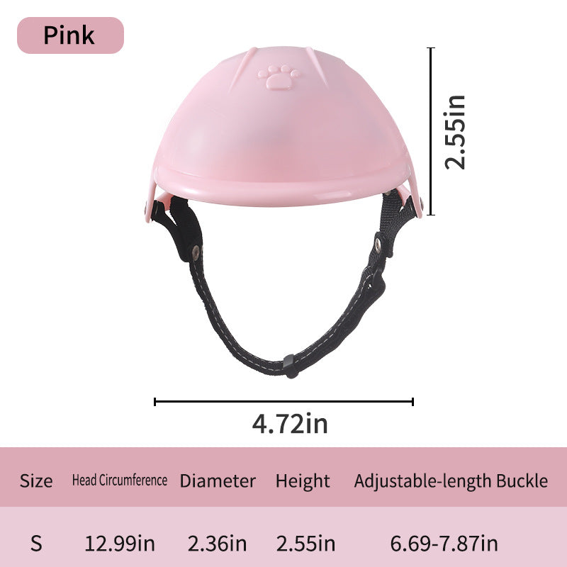 Pet Motorcycle Helmet – Outdoor Sport Headwear for Dogs & Cats