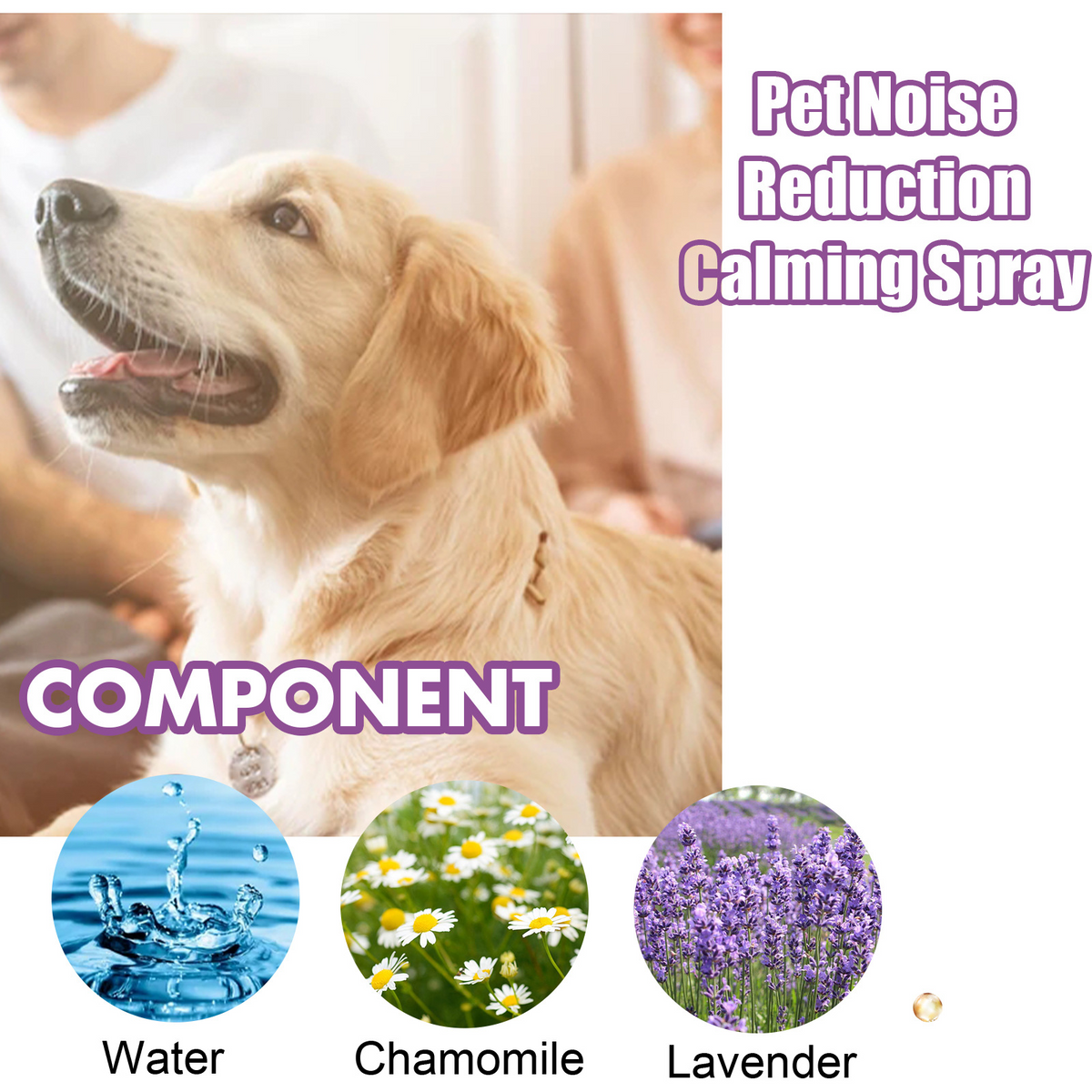 Yegbong Pet Calming Spray – Noise Reduction & Stress Relief for Dogs & Cats