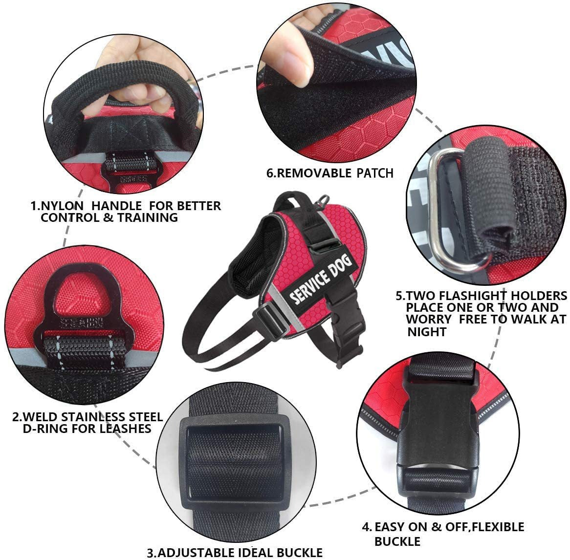 Reflective Dog Chest Harness & Leash – Breathable No-Pull Walking Vest