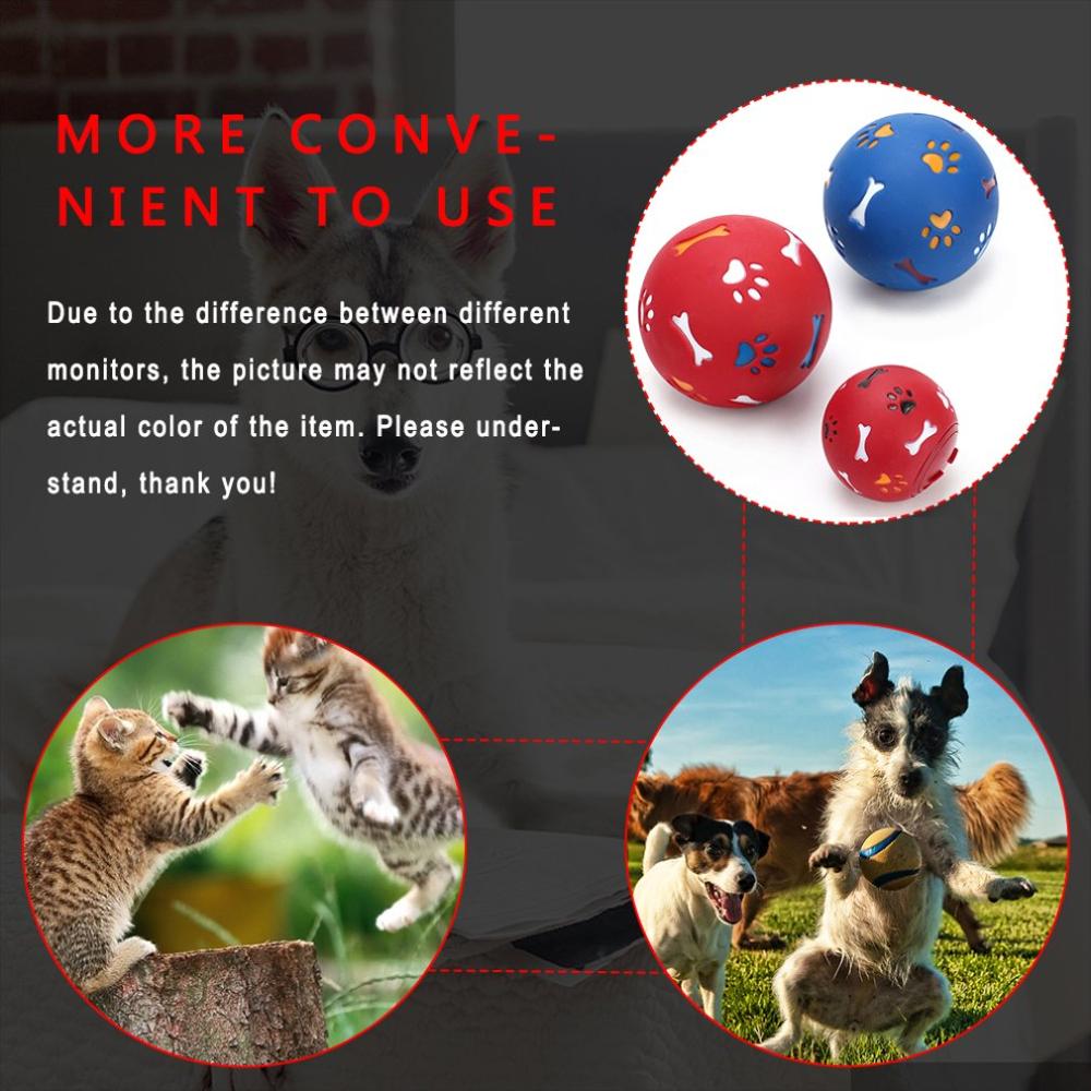 IQ Food Dispensing Dog Ball – Bite-Resistant Rubber Tooth Cleaning Toy