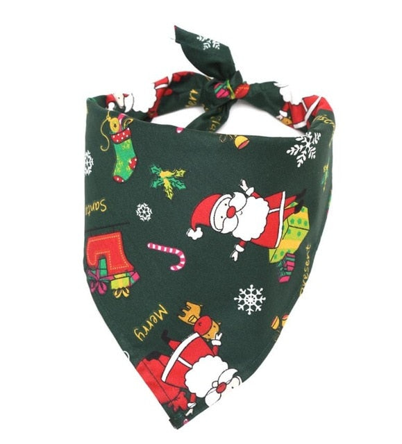 Pet Dog Bandana Set – Halloween & Christmas Scarf for Dogs & Cats