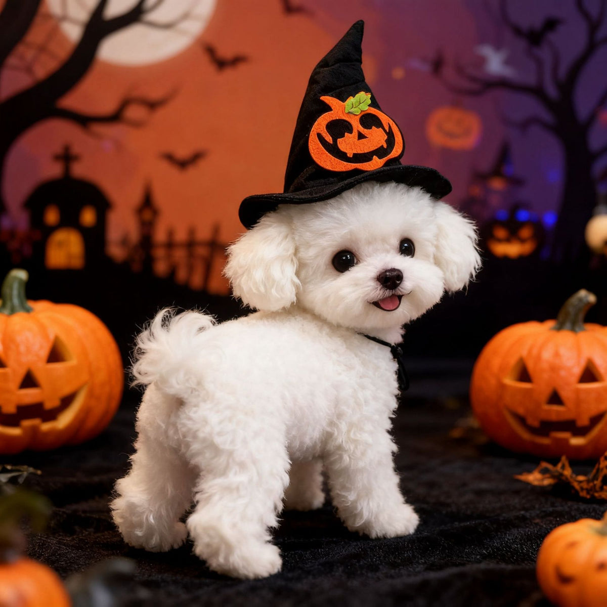 Halloween Pet Magic Hat – Festive Transformation Costume Hat for Dogs & Cats