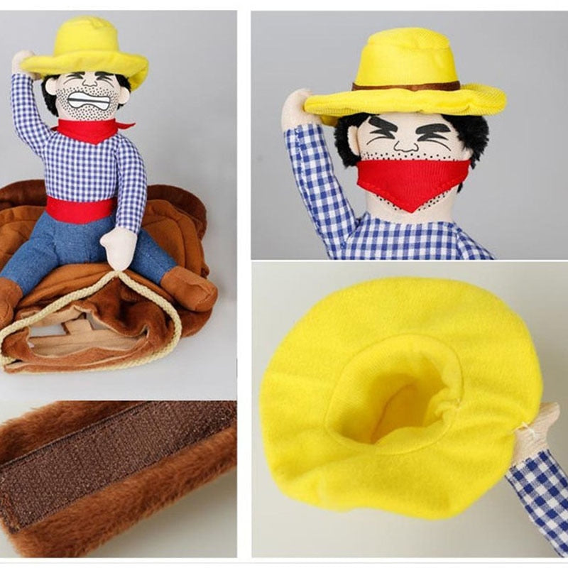 Western Cowboy Pet Costume – Halloween Cosplay Jacket for Dogs & Cats