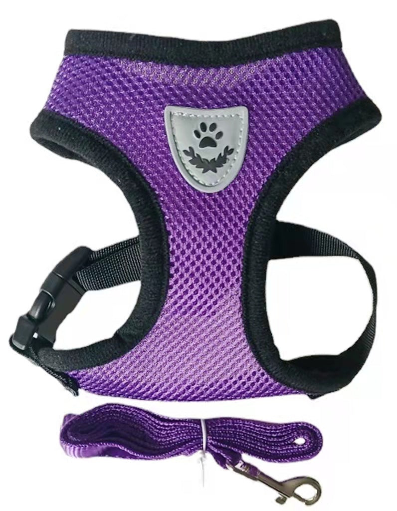 Rope Dog Chest Harness – Adjustable Undershirt Style Walking Vest