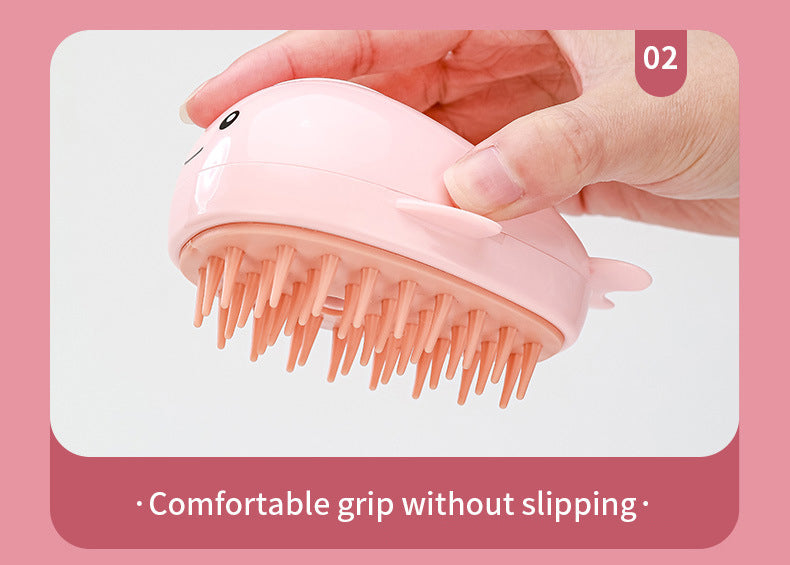 3-in-1 Steam Pet Brush – Rechargeable Cat Grooming Spray Comb