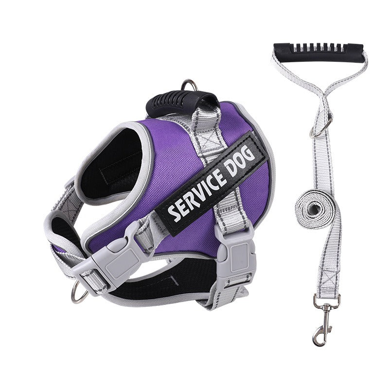 Large Dog Chest Harness & Leash Set – Heavy Duty Pet Walking Rope