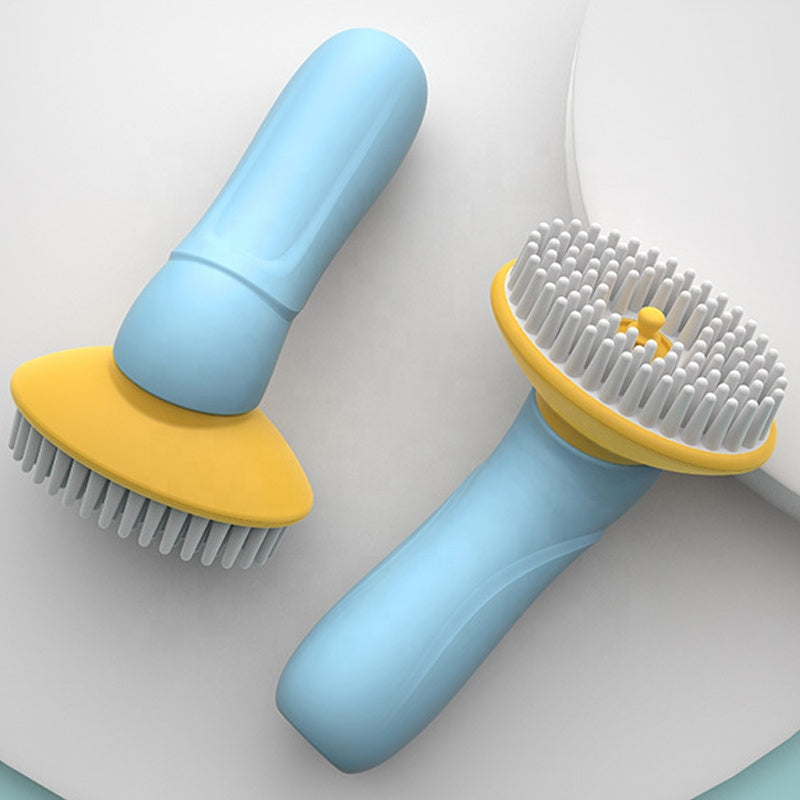 Handheld Pet Bath Brush – Silicone Grooming & Cleaning Tool for Dogs & Cats