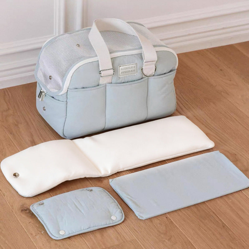 Winter Cat Carrier Bag – Large Breathable Shoulder Pet Travel Bag