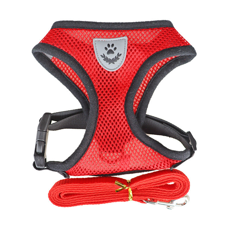 Rope Dog Chest Harness – Adjustable Undershirt Style Walking Vest