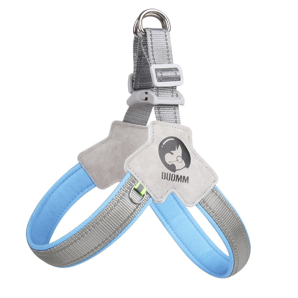 Saddle Dog Chest Harness – Breathable Reflective No-Pull Dog Vest