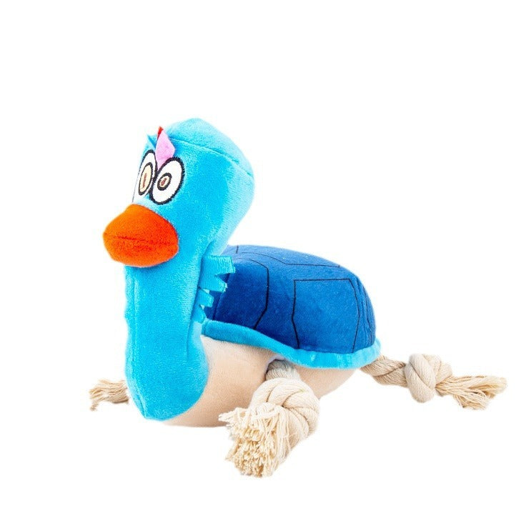 Plush Sound Dog Toy – Bite-Resistant Rope Stress Relief Toy for Dogs
