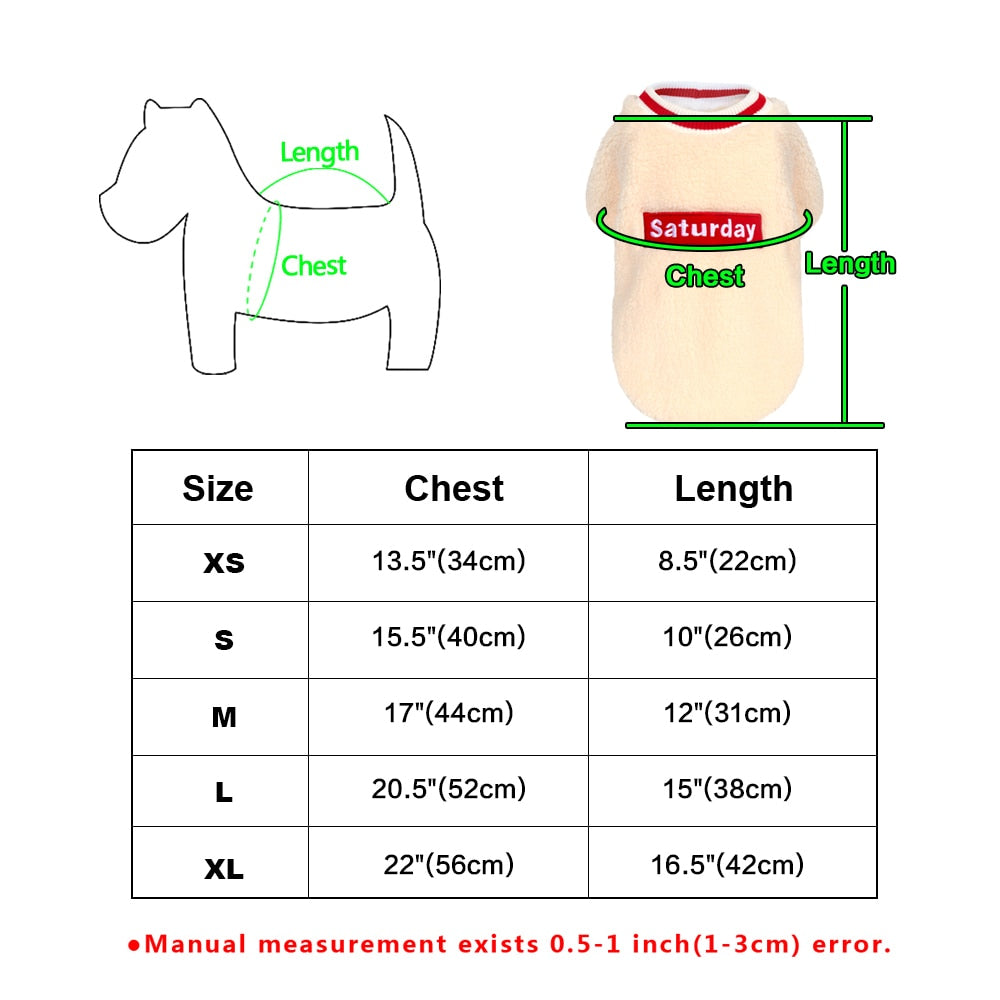 Soft Casual Pet Clothes – Comfortable Saturday Dog Outfit
