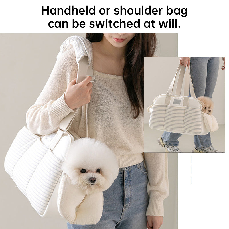 Winter Cat Carrier Bag – Large Breathable Shoulder Pet Travel Bag