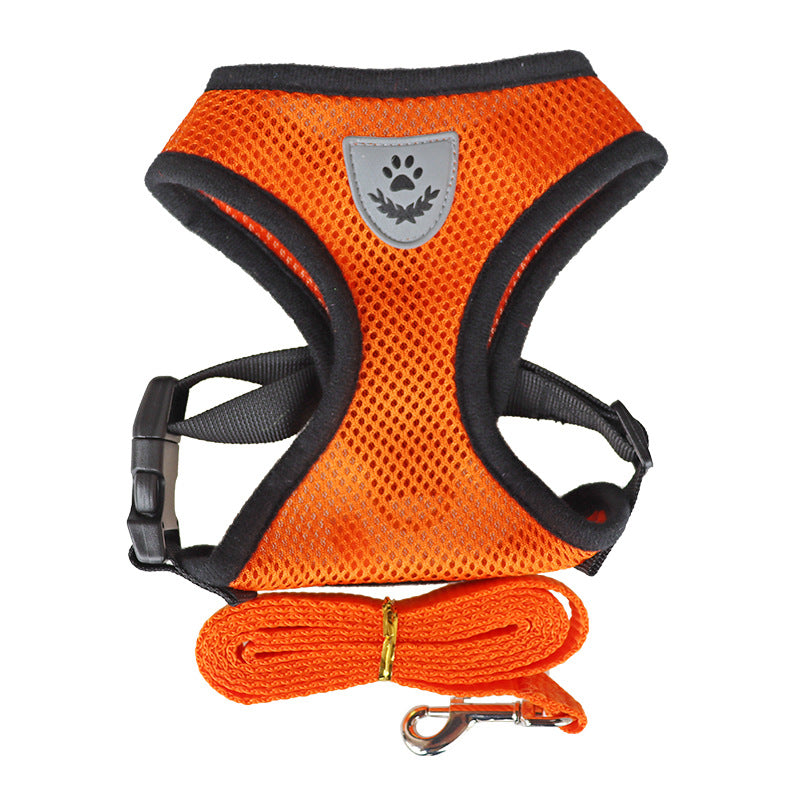 Rope Dog Chest Harness – Adjustable Undershirt Style Walking Vest