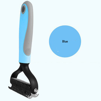 Double-Sided Pet Dematting Comb – Stainless Steel Dog & Cat Grooming Brush