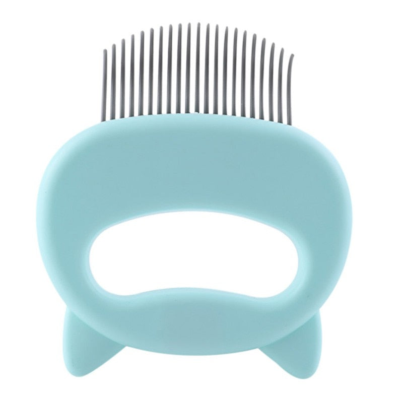 Shell-Shaped Pet Massage Brush – Cat Hair Removal Grooming Tool