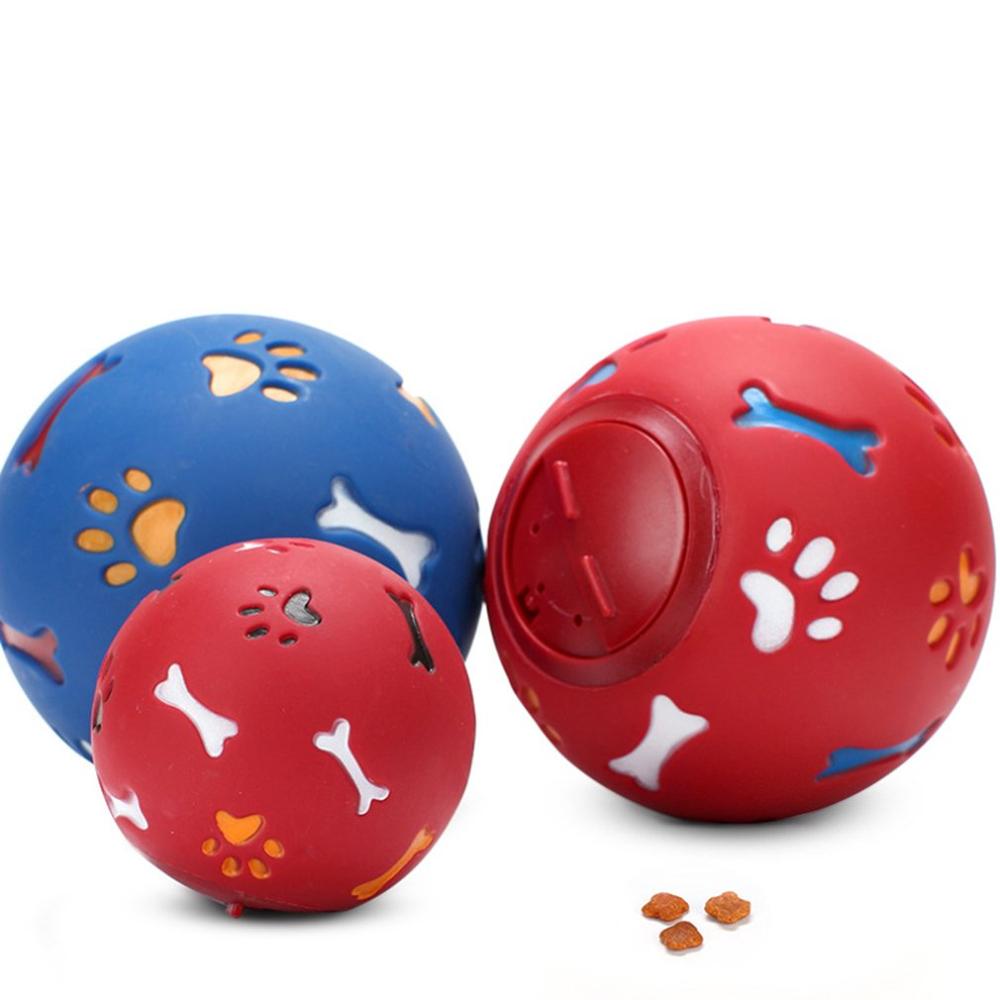 IQ Food Dispensing Dog Ball – Bite-Resistant Rubber Tooth Cleaning Toy