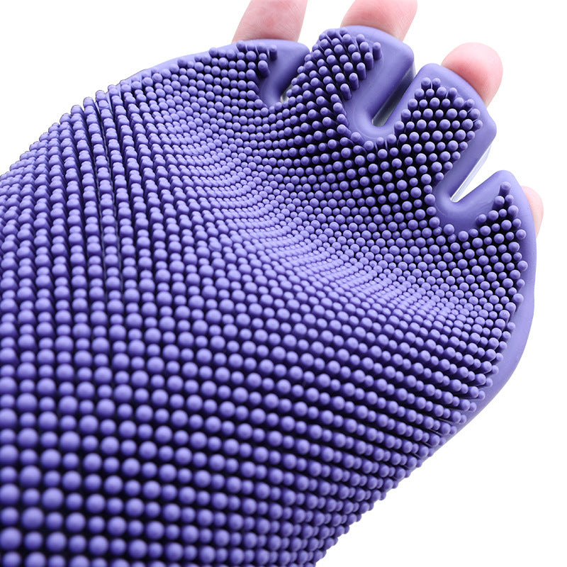 Pet Grooming Massage Glove – Hair Removal Bath Brush for Cats & Dogs