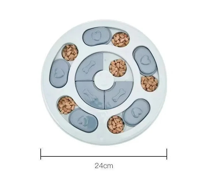 Dog Puzzle Toy & Slow Feeder Bowl — Interactive IQ Training Game