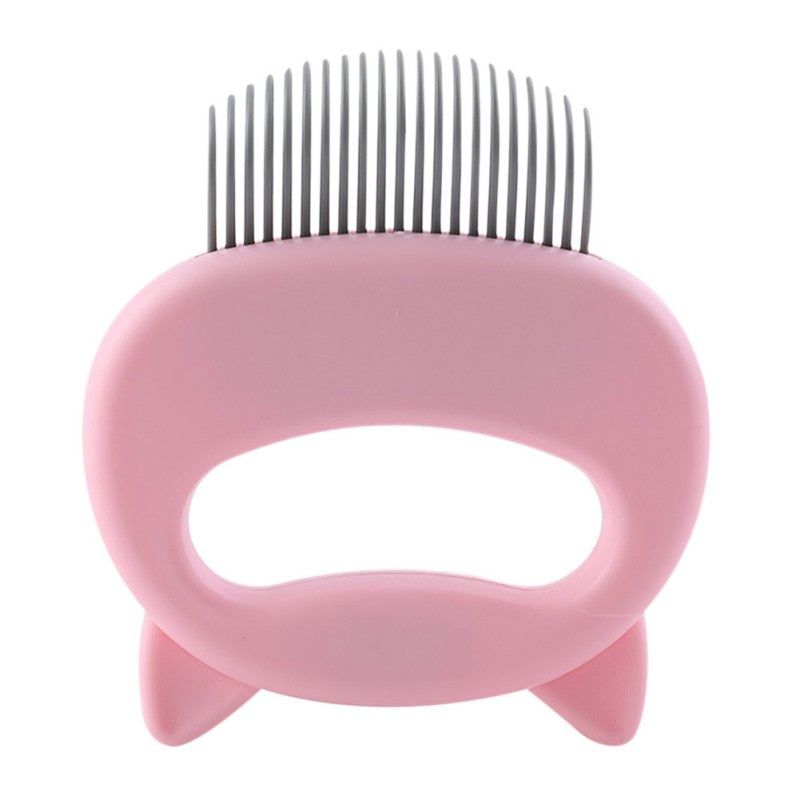 Shell-Shaped Pet Massage Brush – Cat Hair Removal Grooming Tool