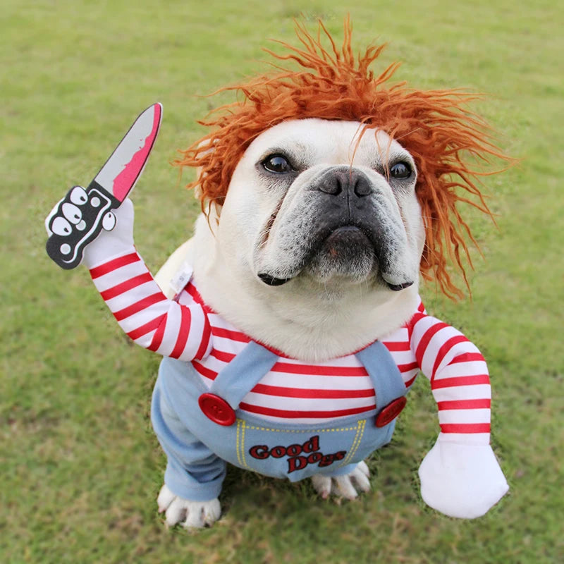 Halloween Dog Costume Set – Adjustable Cosplay Outfit for Medium & Large Dogs