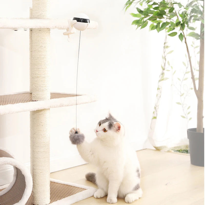 Electric Auto-Lifting Cat Ball Toy – Smart Interactive Puzzle Teaser